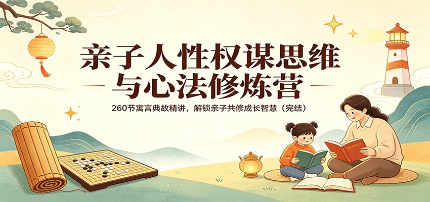 亲子人性权谋思维与心法修炼营：260节寓言典故精讲，解锁亲子共修成长智慧(完结)-鸿图网创