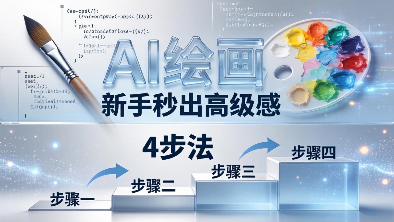 AI绘画入门别再硬磕了！即梦4步法：万能提示词公式+BRTR框架，新手秒出高级感-鸿图网创