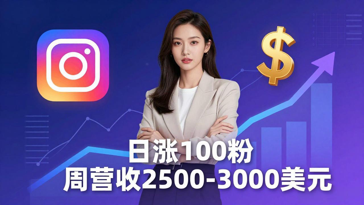 想做数字产品？Sheri亲授：日涨100粉、每周2500至3000美元的营收，Instagram躺着赚-鸿图网创